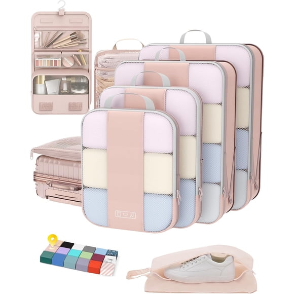Cubos de Organización OlarHike Set 8 XL L M S con Compresión