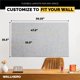 thumbnail image 4 of Tablero de corcho WallHero 150 cm × 91 cm – Baldosas de fieltro gris mármol, 4 of 6