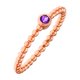 thumbnail image 2 of Anillo Sole du Soleil Marigold 18k Rosa Dorado Apilable, 2 of 10