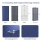 thumbnail image 3 of [Assembly Video Provided]TOPMAX 77inch Farmhouse Kitchen Pantry, Freestanding Tall Cupboard Storage Cabinet with 3 Adjustable Shelves, 8 Door Shelves, 3 Drawers for Kitchen, Dining Room, Blue, 3 of 3