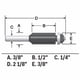 thumbnail image 3 of Broca empotrada BOSCH 85269M con punta de carburo, 2 ranuras, 9,5 a 12,7 mm, 3 of 8