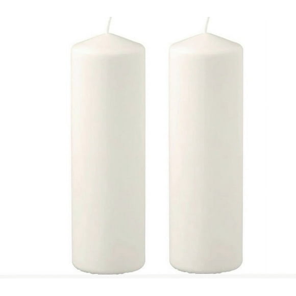 Pack 2 Velas Blancos De 15x5 Cm