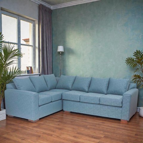 Muebles Altiro - Seccional Judá - Tela Lino Sidelli Azul Claro