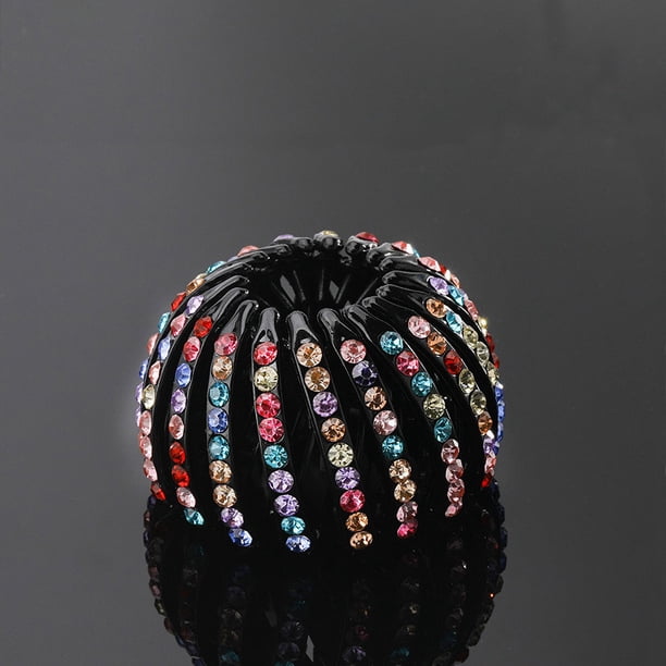 1pc Elegant Rhinestone Hair Clip for Bun Making and Ponytail Styling