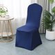 thumbnail image 1 of Xiao Hua Funda Elástica para Silla de Fiesta Azul Oscuro -1 Pieza, 17.72 X 17.72 X 37.4 Pulgadas, Tela Elástica Gruesa Resistente a las Arrugas, Funda Decorativa para Silla para Bodas, Banquetes y, 1 of 5