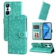 thumbnail image 3 of Funda tipo cartera FOXDOCK para Infinix Hot 20s , diseño girasol en relieve, cuero PU, cierre magnético, soporte y tarjetero, 3 of 5
