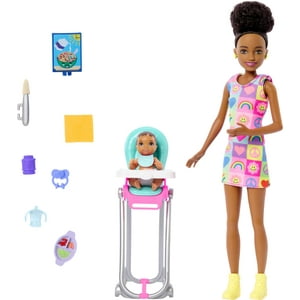 Set De Niñera Doll Barbie Skipper & Playset Con Accesorios