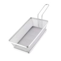 Bothyi - Cesta Para Freír De Acero Inoxidable, Cesta Para Servir Freír, Para El Hogar, Café, Aros De Cebolla A