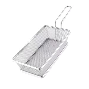 Bothyi - Cesta Para Freír De Acero Inoxidable, Cesta Para Servir Freír, Para El Hogar, Café, Aros De Cebolla A