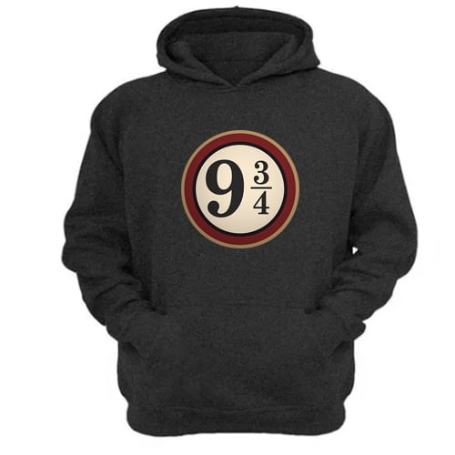 Genérico - Polerón Canguro 9 3/4 Gris Oscuro Talla Xs Unisex