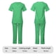 thumbnail image 4 of Uniforme de trabajo de enfermería con cuello en V y bolsillo de color sólido europeo y americano para mujer, 4 of 5