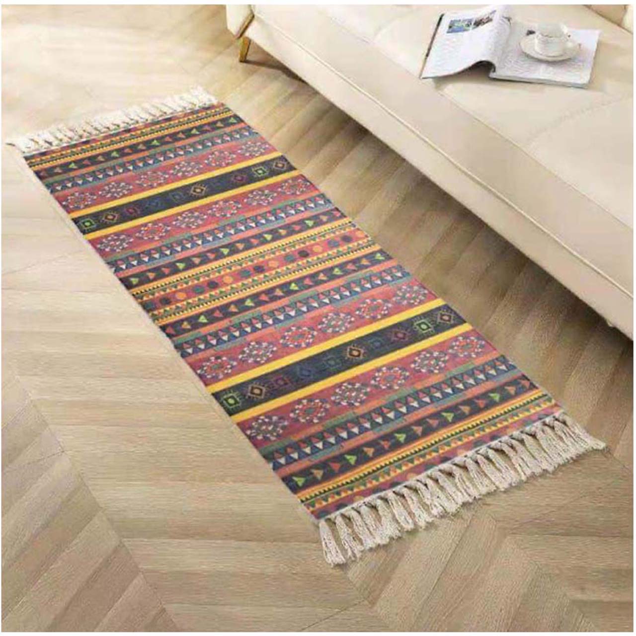 Top Lucky - Alfombra - Piecera Kilim De Estilo Etnico 60X180 Cm