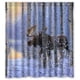 thumbnail image 1 of Cortina de ducha con diseño de alce, diseño de animales de invierno y nieve, con ganchos, tamaño 66 x 72 pulgadas, 1 of 3