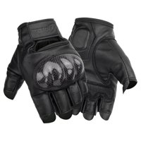 Ioensy - Guantes De Moto De Medio Dedo De Piel Sintética Aptos Para Entrenamiento De Moto De Cross Verano Xl