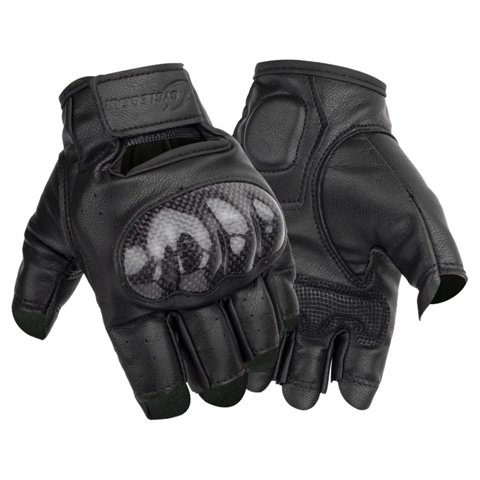 Ioensy - Guantes De Moto De Medio Dedo De Piel Sintética Aptos Para Entrenamiento De Moto De Cross Verano Xl