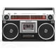thumbnail image 1 of Boombox Riptunes RACR510BT Bluetooth Cassette AMFM SW1, 1 of 3