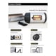 thumbnail image 2 of Pack 2 Camara De Seguridad Falsa Exterior Luz Led Vigilancia, 2 of 3