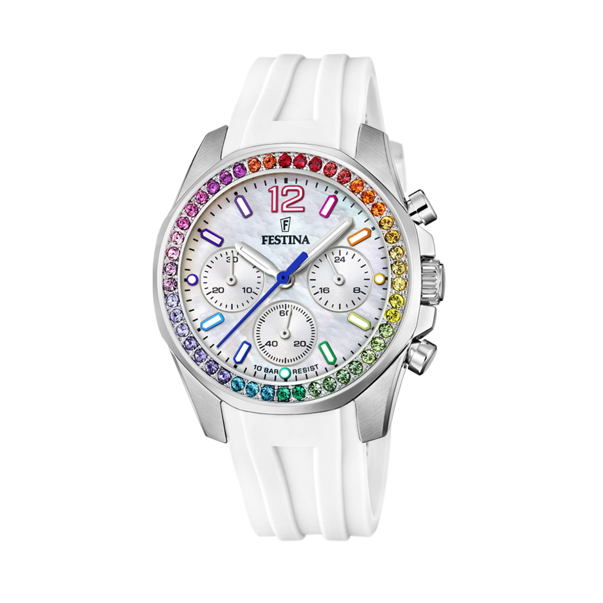Reloj F20610/2 Festina Blanco Nácar Mujer Boyfriend Collection