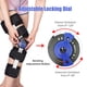 thumbnail image 2 of Rodillera ROM con bisagras, soporte de rodilla post operatorio, ajustable, negro, 2 of 3