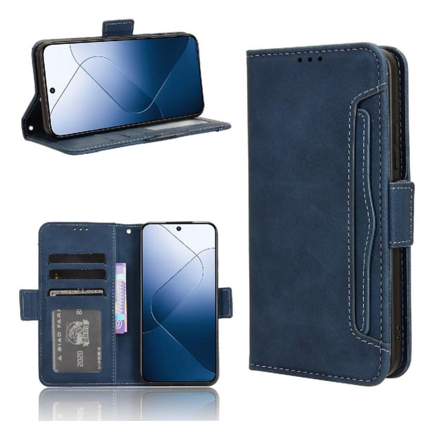 Funda Tipo Billetera FOXDOCK para Xiaomi 14 – Tapa Flip con Tarjetero