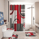thumbnail image 2 of Set Juego De Baño Con Cortina Cubre Inodoro 4 Piezas, 2 of 5