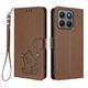 thumbnail image 1 of Funda de Gato tipo Libro para Motorola Moto G47, Marrón, 1 of 6