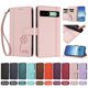 thumbnail image 4 of Funda Cartera Trébol para Google Pixel 8A con Ranuras Tarjetas y Carga Inalámbrica Rosa, 4 of 6