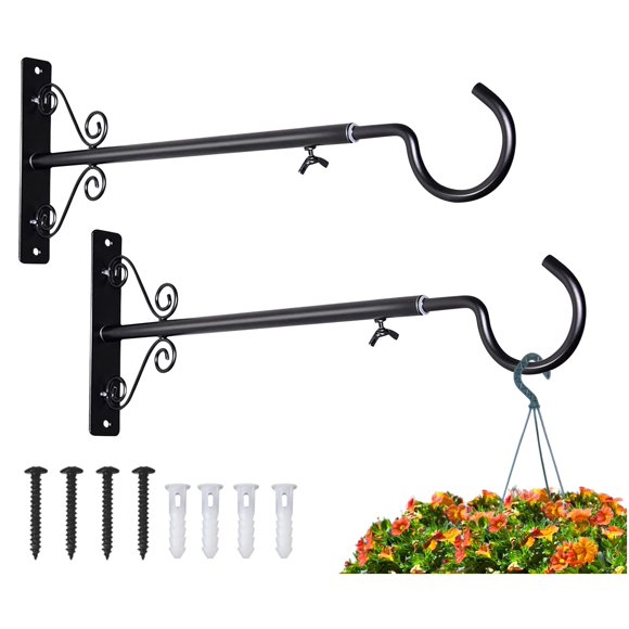 Soporte colgante para comedero de pájaros BOLITE ajustable 41‑61 cm negro