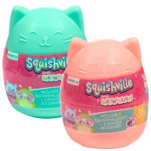 Juguete De Peluche Squishmallows Squishville, Paquete De 2 Unidades, Serie 12 Para Niños