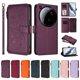 thumbnail image 3 of Funda Cartera Mariposa para [Xiaomi 15 Ultra] con Soporte y Cremallera Violeta, 3 of 6