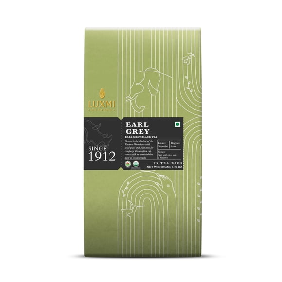 Té LUXMI Garo Hills Earl Grey Orgánico 50 g 25 bolsas