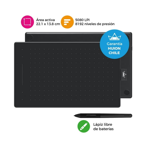 Tableta Gráfica Digitalizadora HUION RTM-500 BLACK
