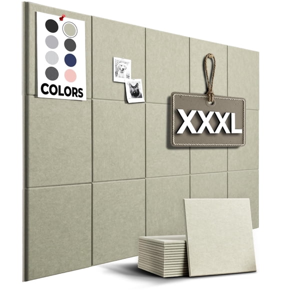 Tablero de pines WallHero 150 cm x 91 cm – Juego de 15 – Verde salvia