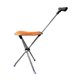thumbnail image 3 of Bastón Con Asiento Bastones De Trekking Plegables Silla De Bastón Para Escalar Cola Adultos Naranja, 3 of 5