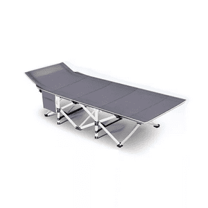 Genérico - Catre Cama Campaña Camping Plegable + Bolsa Gris