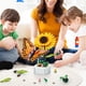 thumbnail image 2 of Caja de música de té con forma de cara de flor, juguete para ensamblar para niños, bloques de construcción, regalo de flores, 2 of 5