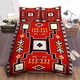 thumbnail image 1 of Feather Duvet Cover & Pillowcase: Southwest Native American Bedding Set3-Piece Bedding Set (1 Duvet Cover + 2 Pillow Shams), 1 of 4