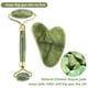thumbnail image 1 of Natural Rose Quartz Jade Roller Gua Sha Set Facial Body Massager Roller Jade Stone Massage Set Face Lifting Beauty Massage Tools, 1 of 3