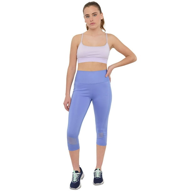 Calza Deportiva Mujer Crop Malla Lila Corona