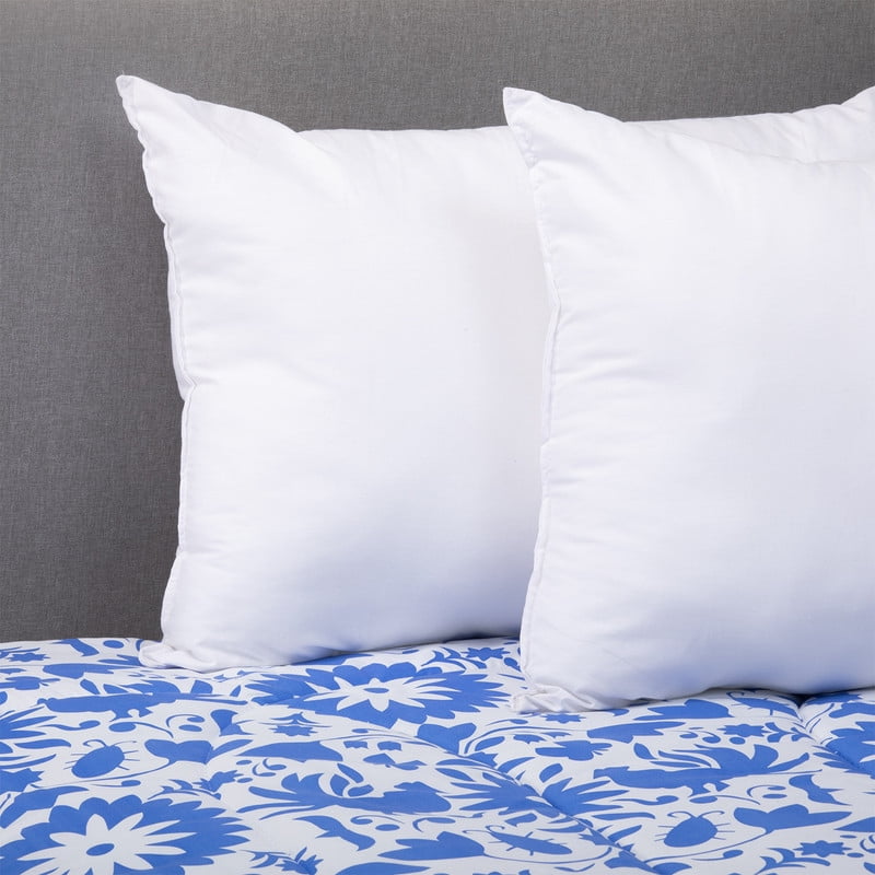 Arthome - Plumón México Azul 2 Pl + Pack Almohadas Blanco