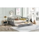thumbnail image 2 of Full Size Daybed Wood Bed with Twin Size Trundle,Gray, 2 of 3