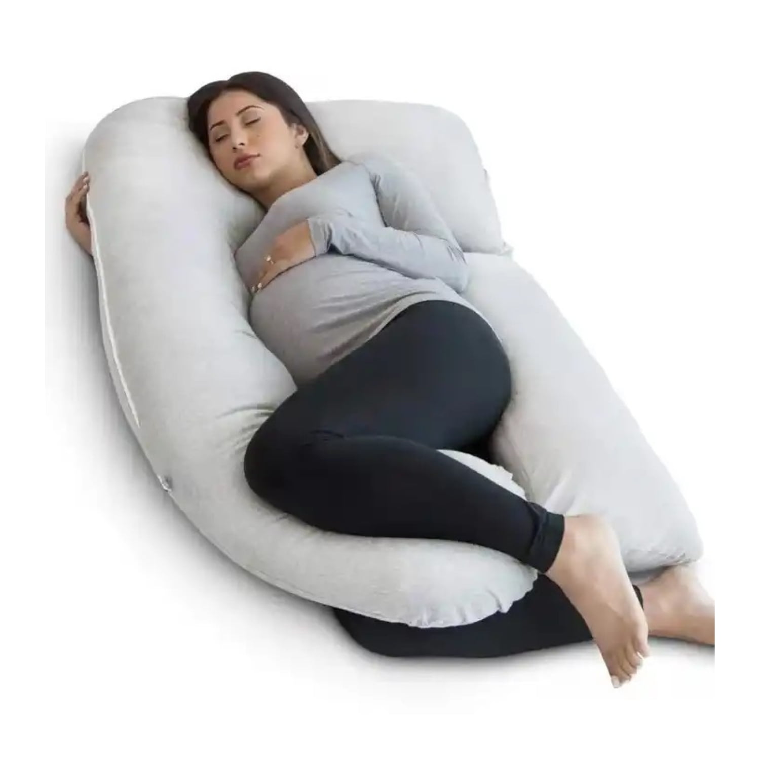 Oem - Cojín Para Embarazadas En Forma De U Gris Claro