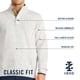 thumbnail image 5 of Jersey Izod con estampado de botones para hombre Asphalt XL, 5 of 6