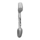 thumbnail image 5 of Cuchara-tenedor giratoria de titanio 2 en 1 para uso en cocina, picnic, senderismo, cubiertos, mochila, utensilios portátiles para acampar, cuchara y, 5 of 5