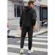 thumbnail image 3 of JMIERR Men's 2 Piece Hoodie Jogger Set Textured Knit Sweatsuit, 3 of 3