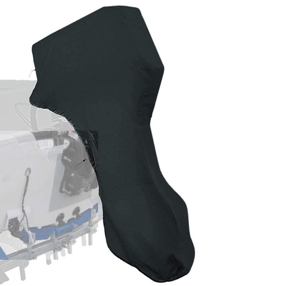 Funda para motor fueraborda Coverify Full, 60-90 HP, impermeable, negra