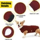 thumbnail image 5 of Chaqueta reflectante de forro polar para perros, ideal para climas fríos, para mascotas de tamaño extra grande y pequeño., 5 of 6