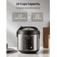 thumbnail image 4 of Hervidor de arroz COMFEE', acero inoxidable, 5,3 L, 14 en 1, color marrón, 20 tazas, 4 of 7