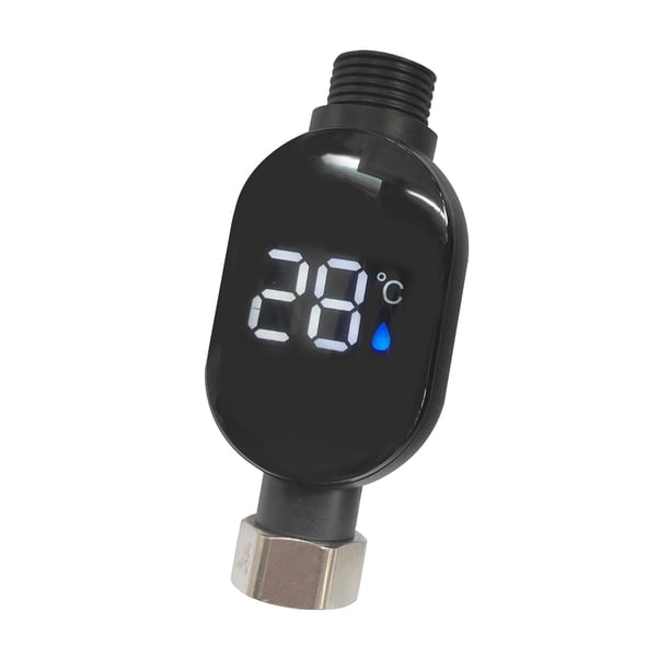 Termómetro de ducha, comprobador de temperatura del agua, pantalla táctil universal, pantalla de temperatura del grifo, termómetro de agua de baño par