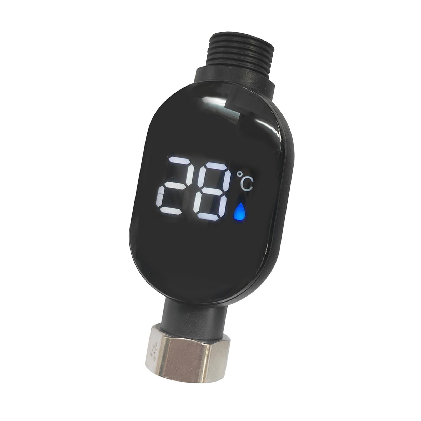 Magideal - Termómetro De Ducha, Comprobador De Temperatura Del Agua, Pantalla Táctil Universal, Pantalla De Temperatura Del Grifo, Termómetro De Agua De Baño Par